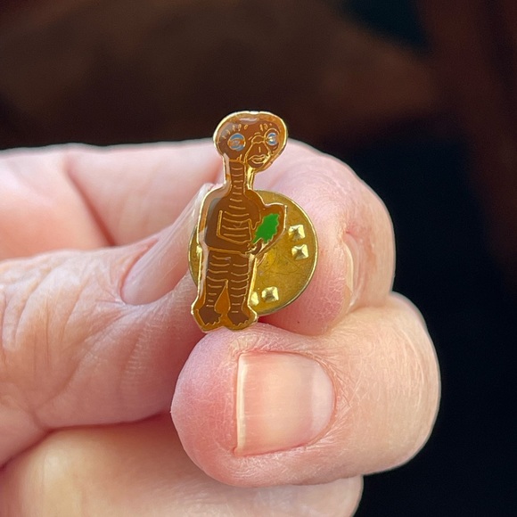 Rare! Vintage E.T. Collector's tack pin 80s enamel - Picture 6 of 6